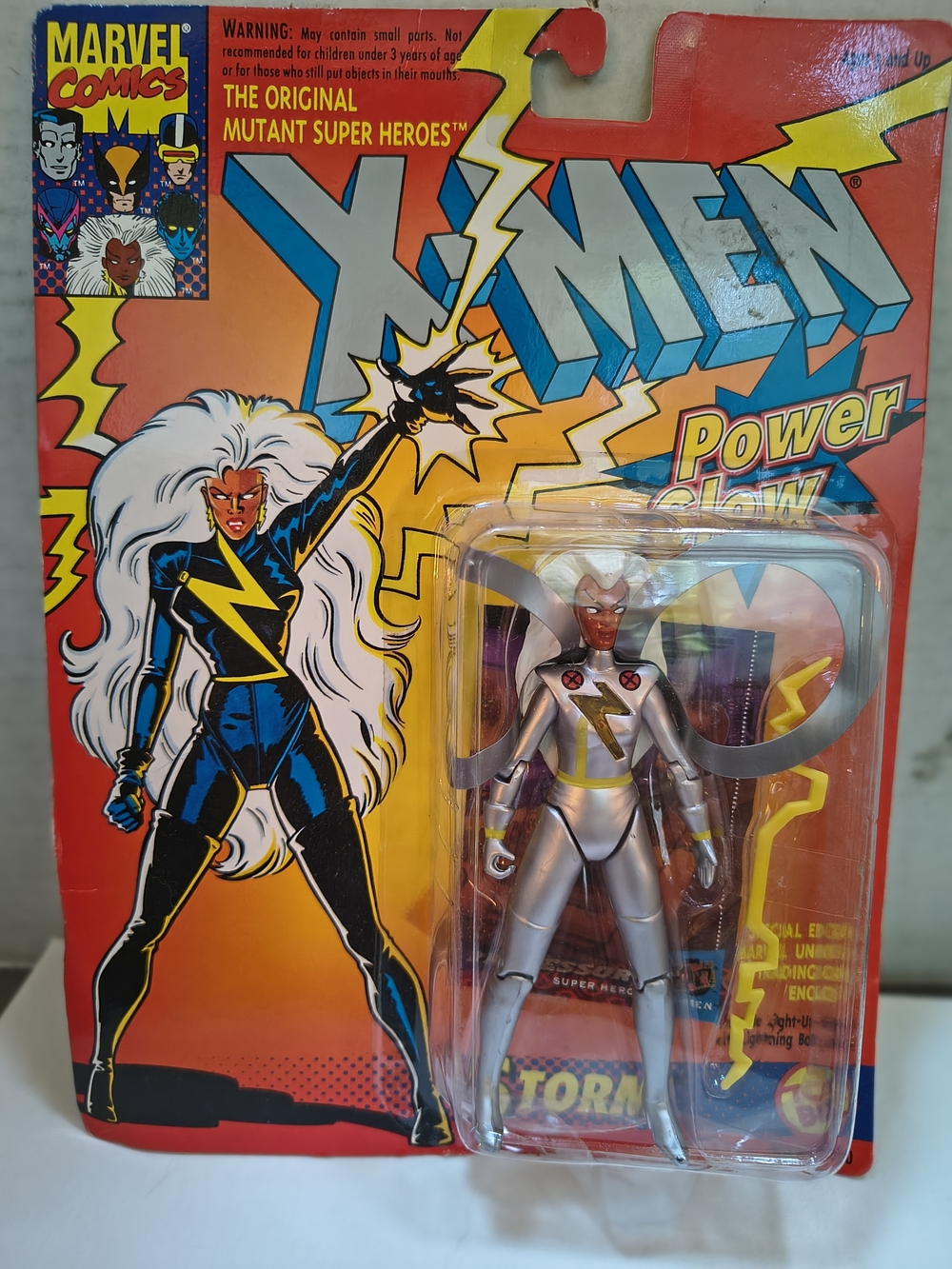 Marvel X-Men Storm Power Glow Action Figure - Silver and Yellow